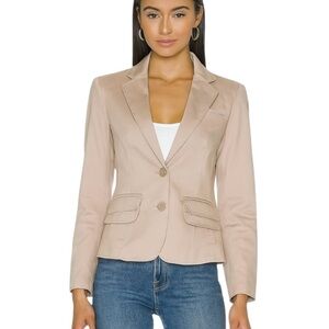 Wolford Cotton Stretch Blazer Beige Taupe Size 4